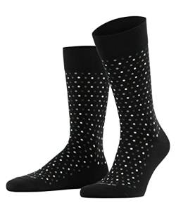 Burlington Herren Socken Dot M SO Baumwolle gemustert 1 Paar, Schwarz (Black 3000), 40-46 von Burlington