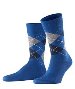 Burlington Herren Socken Edinburgh M SO Wolle gemustert 1 Paar, Blau (Royal Blue 6051), 40-46 von Burlington