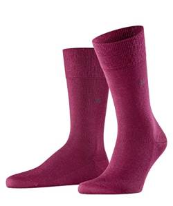 Burlington Herren Socken Leeds M SO Wolle einfarbig 1 Paar, Rot (Merlot 8005), 40-46 von Burlington