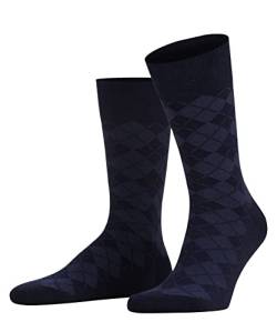 Burlington Herren Socken Leyton M SO Wolle gemustert 1 Paar, Blau (Marine 6120), 40-46 von Burlington