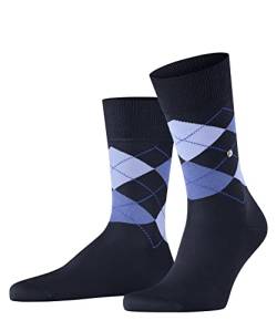 Burlington Herren Socken Manchester M SO Baumwolle gemustert 1 Paar, Blau (Marine 6120) neu - umweltfreundlich, 40-46 von Burlington