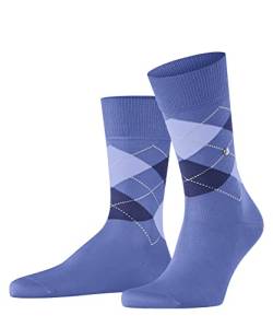 Burlington Herren Socken Manchester M SO Baumwolle gemustert 1 Paar, Blau (Turquoise 6550) neu - umweltfreundlich, 46-50 von Burlington