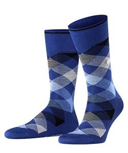 Burlington Herren Socken Newcastle M SO Wolle gemustert 1 Paar, Blau (Royal Blue 6053), 40-46 von Burlington