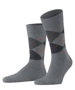 Burlington Herren Socken Preston M SO Weich und Warm gemustert 1 Paar, Grau (Light Grey 3400), 40-46 von Burlington