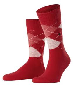 Burlington Herren Socken Preston M SO weich und warm gemustert 1 Paar, Rot (Scarlet 8079), 40-46 von Burlington