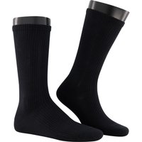 Burlington Herren Socken schwarz Baumwolle unifarben von Burlington