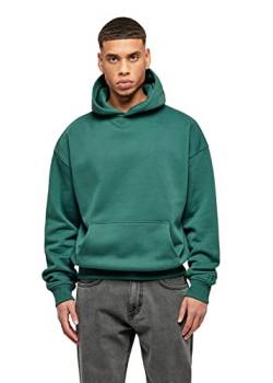 Burocs Herren Oversized Heavy Basic Hoodie in Grün, Kapuzenpullover, Baumwollmix, Überschnittene Schultern, Casual Streetwear, Größe:XL, Farbe:Green von Buroc's