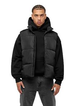 Herren Puffer Vest Leichte Steppweste mit Reißverschlusstaschen BR6009, Größe:M, Farbe:Black von Buroc's