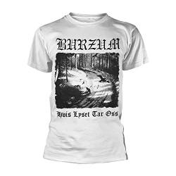 Burzum HVISLYSETTAROSS (White) T-Shirt L von Burzum