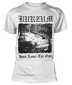 Burzum 'Hvis Lyset Tar OSS' (White) T-Shirt (Large) von Burzum