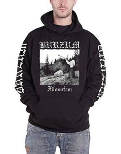 Burzum Kapuzenpullover Filosofem Band Logo Nue offiziell Herren Schwarz Pullover von Burzum