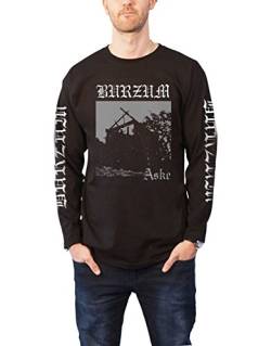 Burzum T Shirt Aske Band Logo Nue offiziell Herren Schwarz Long Sleeve von Burzum