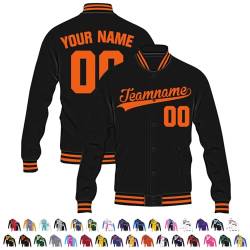 Busparst Benutzerdefinierte Varsity-Jacke, Personalisierte Letterman-Jacke, Individuell Gestaltete Varsity-Baseballjacke für Damen und Herren, Bombermäntel von Busparst