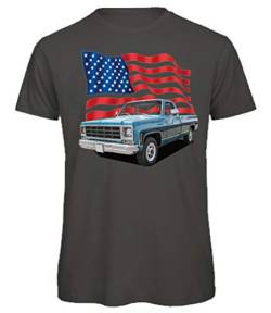 BuyPics4U T-Shirt mit Motiv American Pickup Truck PU49 100% Baumwolle für Herren Damen Kinder viele Farben von BuyPics4U