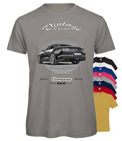 BuyPics4U T-Shirt mit Motiv von Mustang MU212 100% Baumwolle für Herren Damen Kinder viele Farben von BuyPics4U