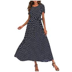 Sommerkleid Damen Curvy Kleider Damen Midi Dress Sommerkleid Midi Damen Figurumspielende Kleider Spitzenkleider A Kleider Damen Schützenfest Kleider Chiffon Kleider von Buyaole