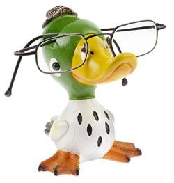 By Bers Brillenhalter Die_Vögel Design, handbemalt, Tier, echt lustig, aus Polyresin, für Spaßversteher und Junggebliebene Geschenk… (weißgrün) von By Bers