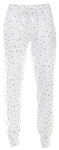 By Louise von MG-1 Damen Pyjamahose Loungewear Sleepwear Farbwahl, Grösse:S - 36, Farbe:Design 02 von By Louise