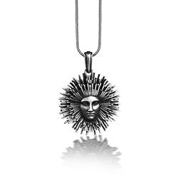 BySilverStone Jewelry Apollo Sonnengott Einzigartige Herren Halskette Aus Silber, Griechische Mythologie Halskette Für Den Besten Freund, Antike Halskette Für Ehemann, Himmlische Halskette von BySilverStone Jewelry