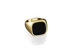 BySilverStone Jewelry – Herren-Onyx-Kissenring, Schwarzer Onyx-Siegelring, Herren-Onyx-Ehering, Minimalistischer Herrenring, Moderner Herrenring, Siegelring Für Herren, Geschenkring Für Herren von BySilverStone Jewelry