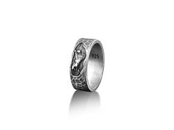 BySilverStone Jewelry – Löwe-Familien-Ehering Für Männer, Sterlingsilber-Sternzeichen-Löwe-Ring, Passende Ringe Für Sie Und Ihn, Paarring, Tierschmuck, Geschenk Für Männer von BySilverStone Jewelry