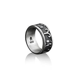 BySilverStone Jewelry Personalisierter Widder-Widder-Ring Aus 925Er-Silber, Sternzeichen-Ring Aus Sterlingsilber, Ehering Für Herren, Widder-Schmuck, Himmlischer Ring, Geschenk Für Den Trauzeugen von BySilverStone Jewelry