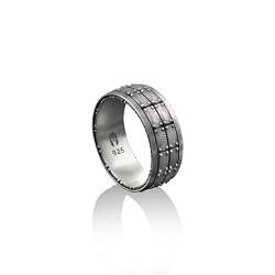 BySilverStone Jewelry Rechteckiger Ehering Aus 925Er Silber Für Herren, Hochzeitsschmuck Aus Sterlingsilber Für Herren, Verlobungsring, Ehering, Verlobungsring, Geschenk Für Den Trauzeugen von BySilverStone Jewelry