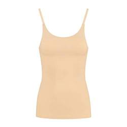 Bye Bra Unsichtbares Unterhemd, Lichtsteuerung, Shaping Tank Top, verstellbare Träger, Badebekleidung für Frauen, Shapewear für Frauen, Beige/Braun/Schwarz, S-XXL von Bye Bra