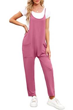 Byoauo Jumpsuit für Damen Spaghetti Strap Overalls Strampler für Damen XXL von Byoauo