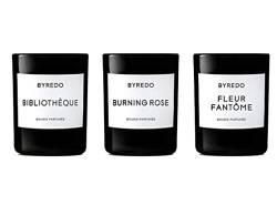 Byredo La Sélection Violette - Mini Candle Trio - Burning Rose, Fleur Fantôme, Bibliothèque 3x 70G von Byredo