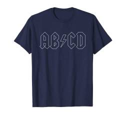 Lustiges Alphabet Kinder T-Shirt AB CD Geschenkidee für Mädchen Jungen T-Shirt von ByzmoTees