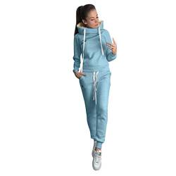 2 Teilig Hoodie Jogginganzüge Damen 2-teilig Pullover Damen Trainingsanzug Hooded Sweat Suit Jogginganzug 2-Teilig Sweatshirt und Jogginghose Set Jogginganzug Zweiteiler für Freizeit und Sport von C'est TT