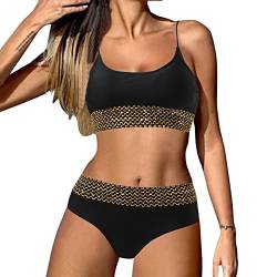 Bauchweg Seepalm Bademode Seepalm Bademode Viottiset Damen Bademode Crop Top Bikini Set Zweiteilige Badeanzug Mit Hoher Taille Strandkleidung von C'est TT