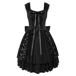 Halloween Kostüm Damen Trachtenmode Kleid Dirndlbluse für Oktoberfest Spitze Kleider Ballkleid Partykleid Dirndlkleid Karneval Kostüm Fasching Outfit Dirndelkleider Trachtenkleid Dirndl Kleidung von C'est TT