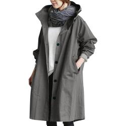 Kapuzenjacke Jacken Outdoor Regenjacke Damen Wasserdicht Atmungsaktiv Leicht Wasserdicht Regenmantel Mit Kapuze Jaken Leicht Lang Regenmantel mit Kapuze Wanderjacke Outdoor Übergangsjacke Outdoor von C'est TT