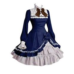 Mittelalter Kleid Kurz Festival Outfit Business Minikleid Brautkleider Halloween Kleid Kostüm Magic Minikleid Gothic Lolita Cosplay Damenkleid Festlich Tunika Partykleid Kleid von C'est TT