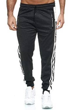 C-iN-C Herren Jogginghose Sporthose Fitness Slim Fit Hose Freizeithose Joggers Streetwear Model 2821 (D.Grau, XL) von C-iN-C