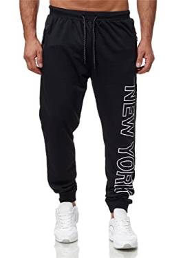 C-iN-C Herren Jogginghose Sporthose Trainingshose Sports Hose Fitness Modell 1421 (Schwarz-Weiß(1248), M) von C-iN-C