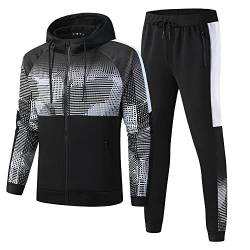 C-iN-C Herren Trainingsanzug Jogginganzug Sportanzug 1098 (Schwarz(NEA-21, XXL) von C-iN-C