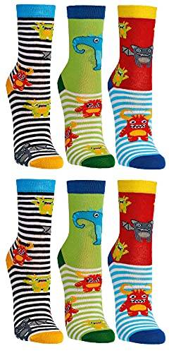 C&C KIDS Kinder Socken,6 Pack,31-34,Lustige Tiere/Jungen von C&C KIDS