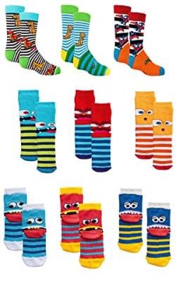 C&C KIDS Kinder Socken,9er Pack,27/30,Monster/Dino von C&C KIDS