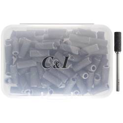 C & I 100 kleine Schleifbänder und 1 schmaler Dorn-Nagelbohrer-Set, Acrylgel, zum Entfernen von künstlichen Nägeln, Formung der Nagelhautpflege, Nagelvorbereitung, Nagelvorbereitung, Nagelzubehör für von C & I