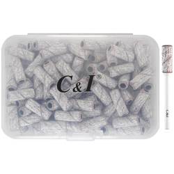 C & I 100 kleine Schleifbänder und 1 schmaler Dorn-Nagelbohrer-Set, Acrylgel, zum Entfernen von künstlichen Nägeln, Formung der Nagelhautpflege, Nagelvorbereitung, Nagelvorbereitung, Nagelzubehör für von C & I