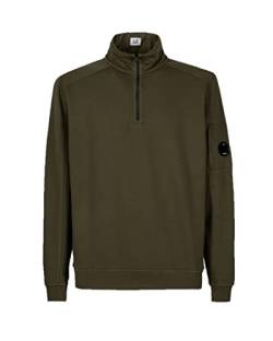 C.P. COMPANY Light Fleece Half Zipped Sweatshirt, Grün (Ivy Green), XL von C.P. Company