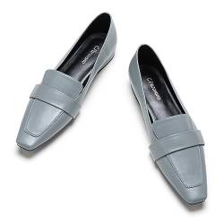 C.Paravano Damen Slipper Frauen | Plattform Flats Loafers| Loafers für Frauen Slip On | Blau Spitze Zehe Loafers Damen | Casual Fashion Flats | Arbeit Schuhe(37,Blau) von C.Paravano