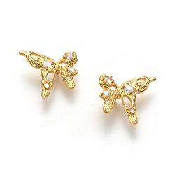 C.Paravano Goldene Ohrringe Damen 18Kt | Ohrstecker Schmetterling Gold Hypoallergen | Ohrringe Stecker | Ohrschmuck Geschenk für Damen Mädchen Weihnachtsgeschenke von C.Paravano