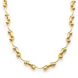 C.Paravano Kette Damen Gold | Twisted Chain Necklace | Halsketten Gold 18Kt vergoldet | Halskette Damen Gold | Frauen Schmuck von C.Paravano