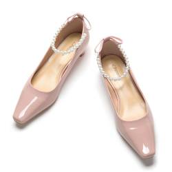 C.Paravano Schuhe Damen | Niedrige Absatzschuhe Für Damen | Blockabsatzschuhe Für Frauen | Rosa Niedriger Absatz Schuhe(37,Rosa) von C.Paravano