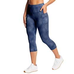 C9 Champion Damen High Waist Capri Leggings, Washed Up Xavier Navy, X-Groß von C9 Champion