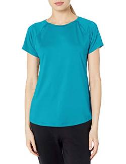 C9 Champion Damen Women's Soft Tech Tee T-Shirt, Tempo Teal, Mittel von C9 Champion